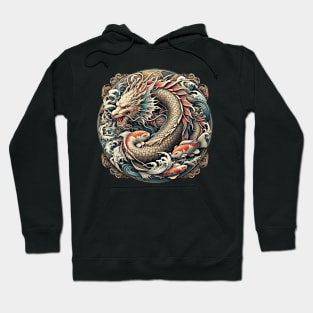 Dragon Fish Tattoo style. Hoodie